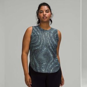 Lululemon High Neck Split Hem Run Tank